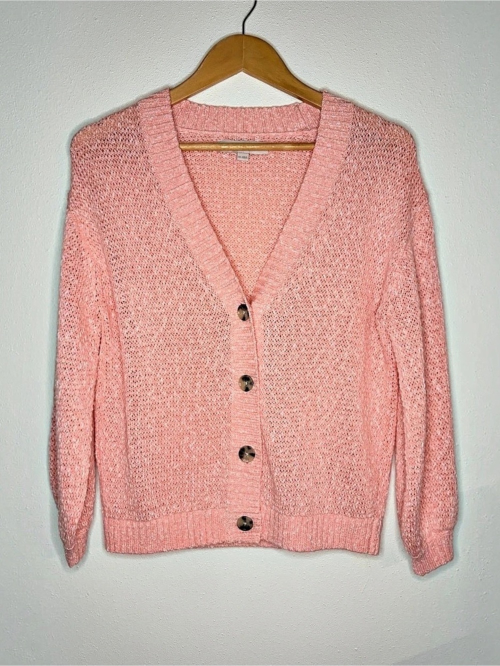 LOFT Pink V-Neck Cardigan Size XS